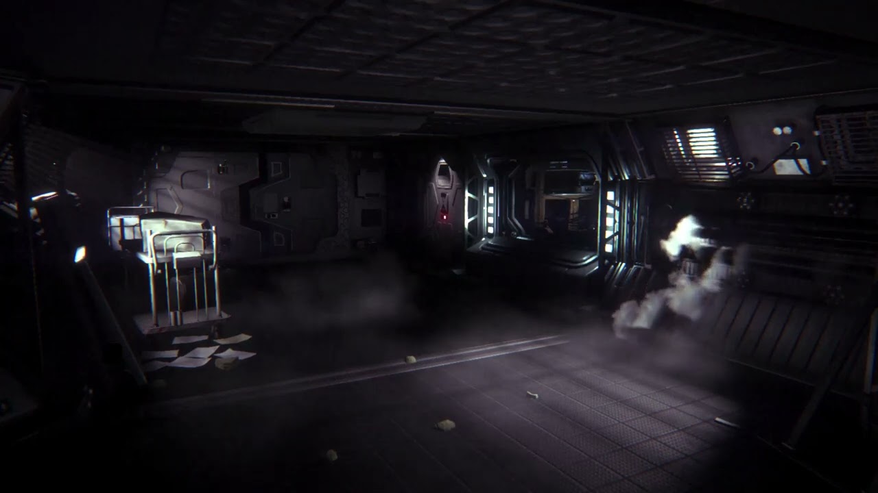 Alien Spaceship Enviroment  with ambient sounds