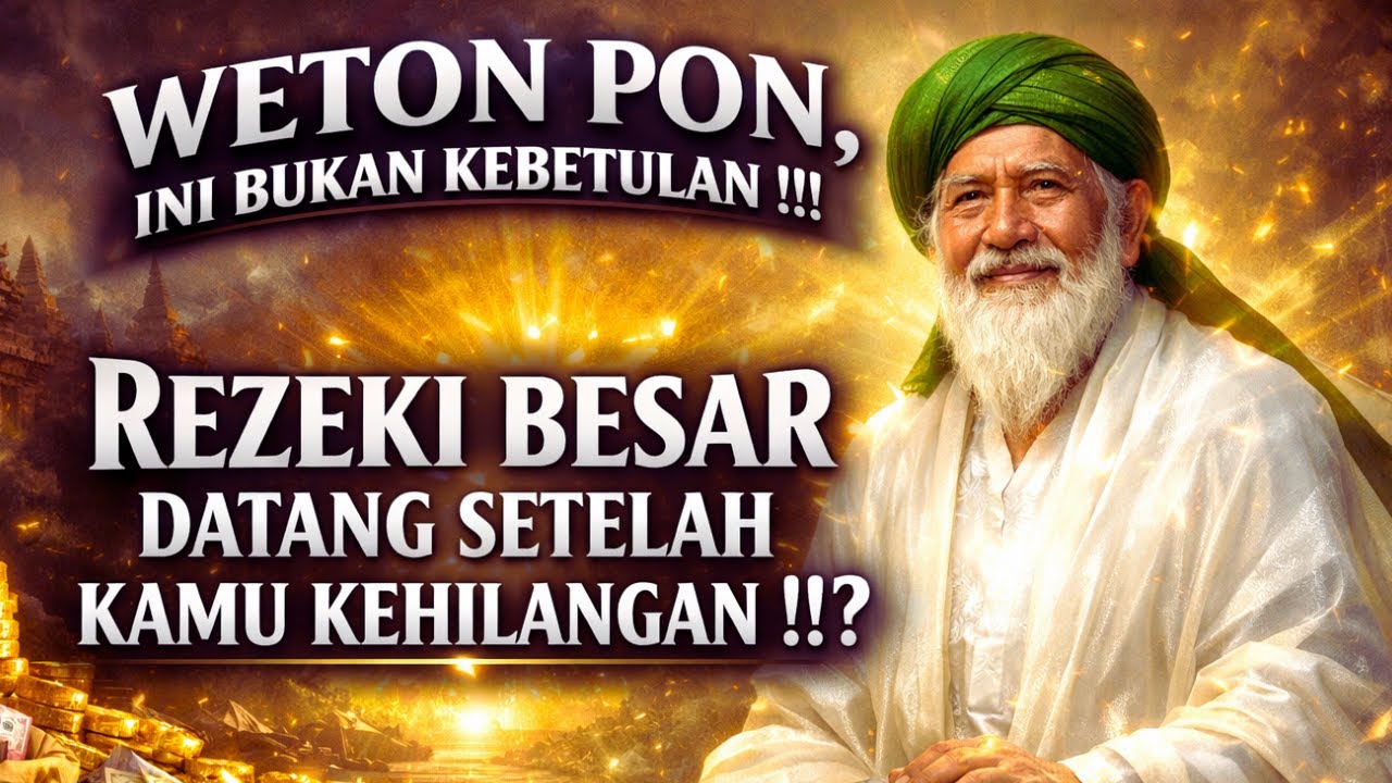 Weton Pon!!! Rezeki Besar Datang Setelah Kehilangan—Kebetulan atau Takdir