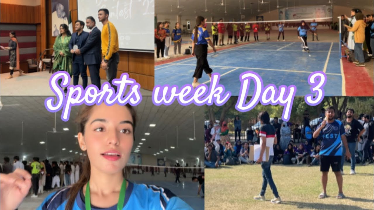 Sports Week Ft Hamdard University🤩🎉 | Injured teammate 😰 | Day 3 | Vlog 20 | ❤️
