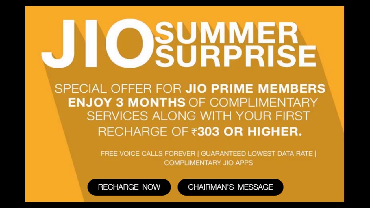 JIO Summer Surprise Offer: Still Available?After Relience Jio Update