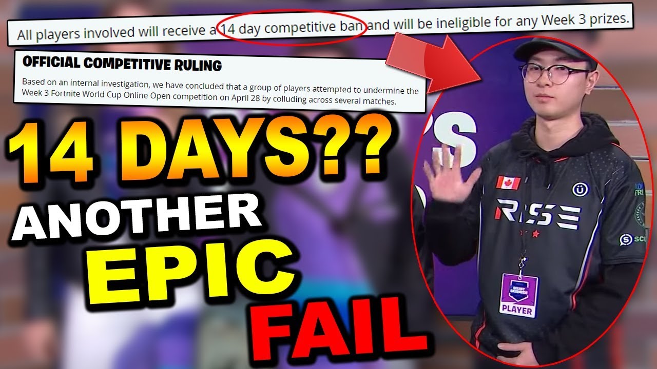 Epic SUSPENDS PRO Player CHEATERS For ONLY 14 DAYS.. Pros Are SHOCKED!