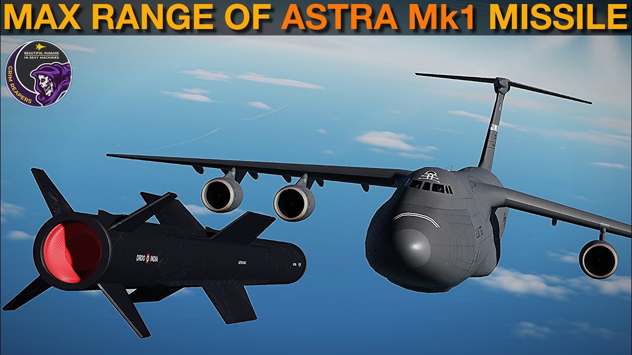 Max Range Of Indian ASTRA Mk.1 Air To Air Missile | DCS WORLD