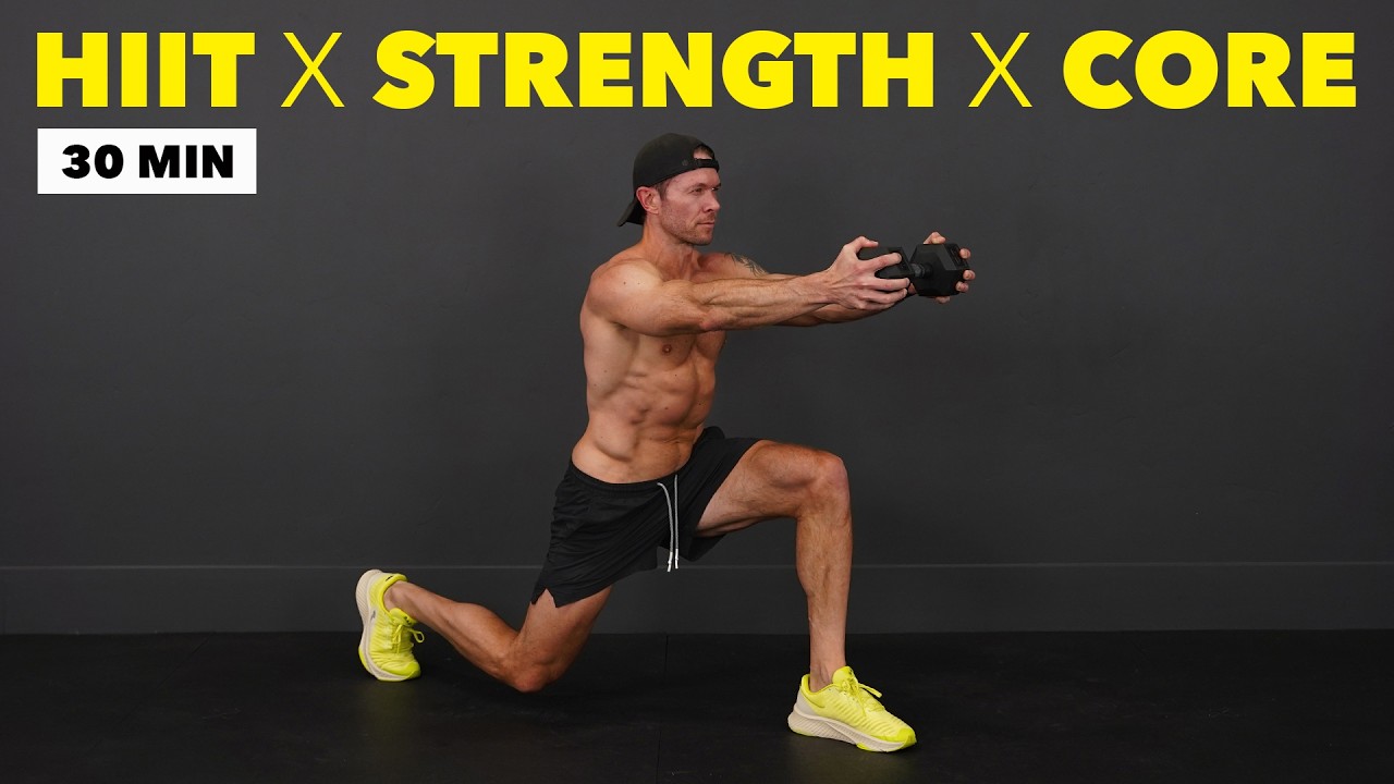 30 Min EXPLOSIVE Total Body Workout | HIIT x Strength x Core