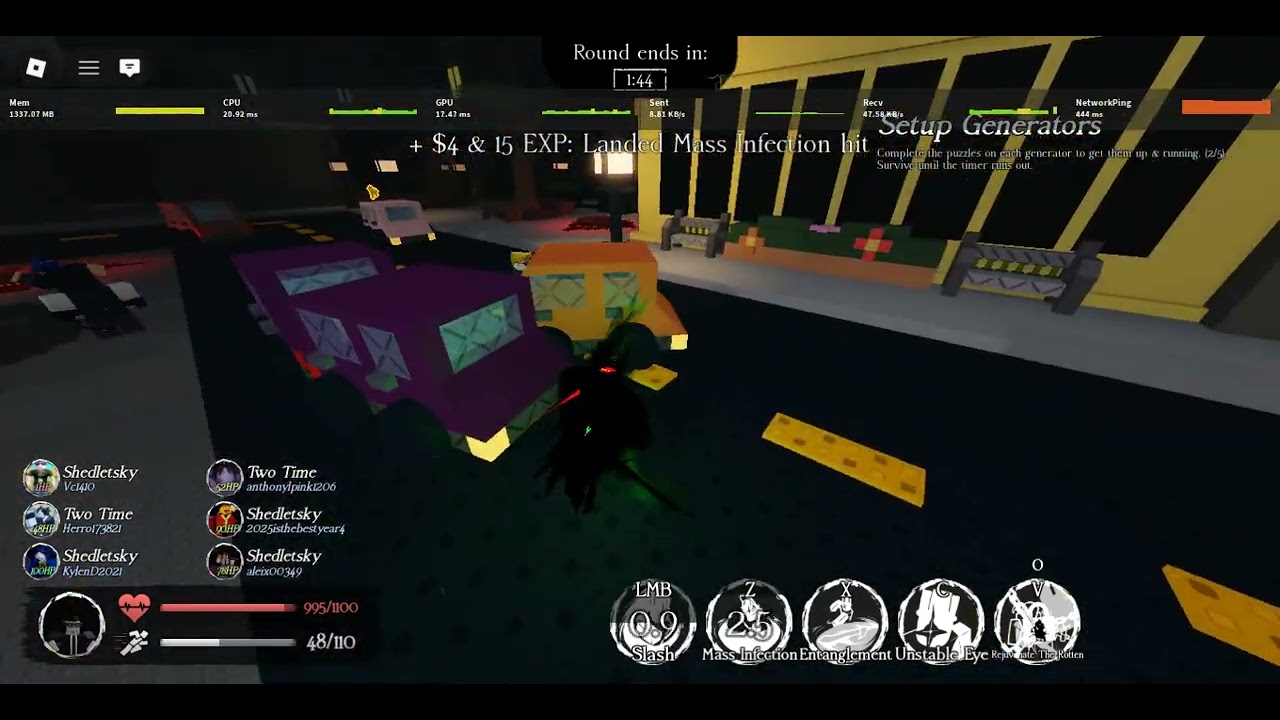 (laggy) legacy milestone 4 1x1x1x1 gameplay