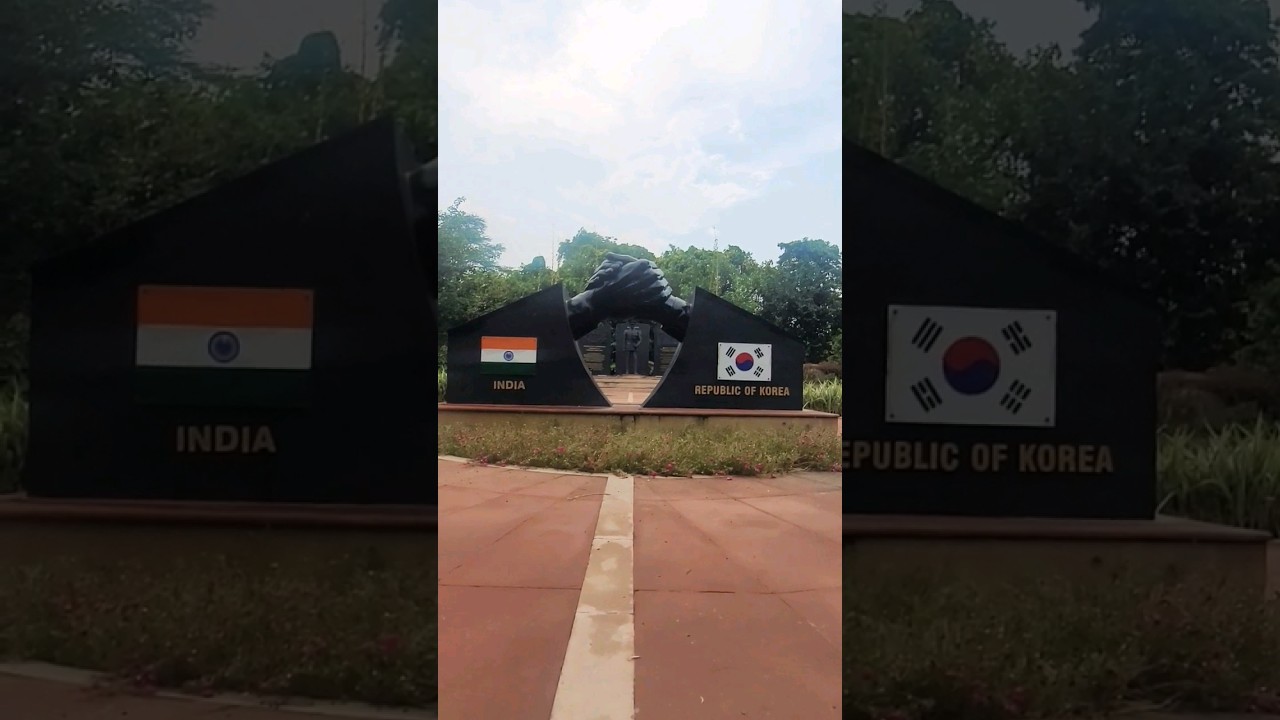 Indo-Korean Park at Delhi...🇮🇳🇰🇷 #trending #viral #bts #southkorea