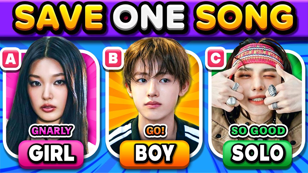 GIRL GROUP VS BOY GROUP VS SOLO 🎵SAVE ONE SONG | KPOP QUIZ 2025