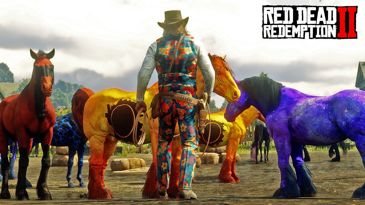The Ultimate Horse Tamer: Arthur Morgan Tames Legendary Fantasy Horses at Emerald Ranch