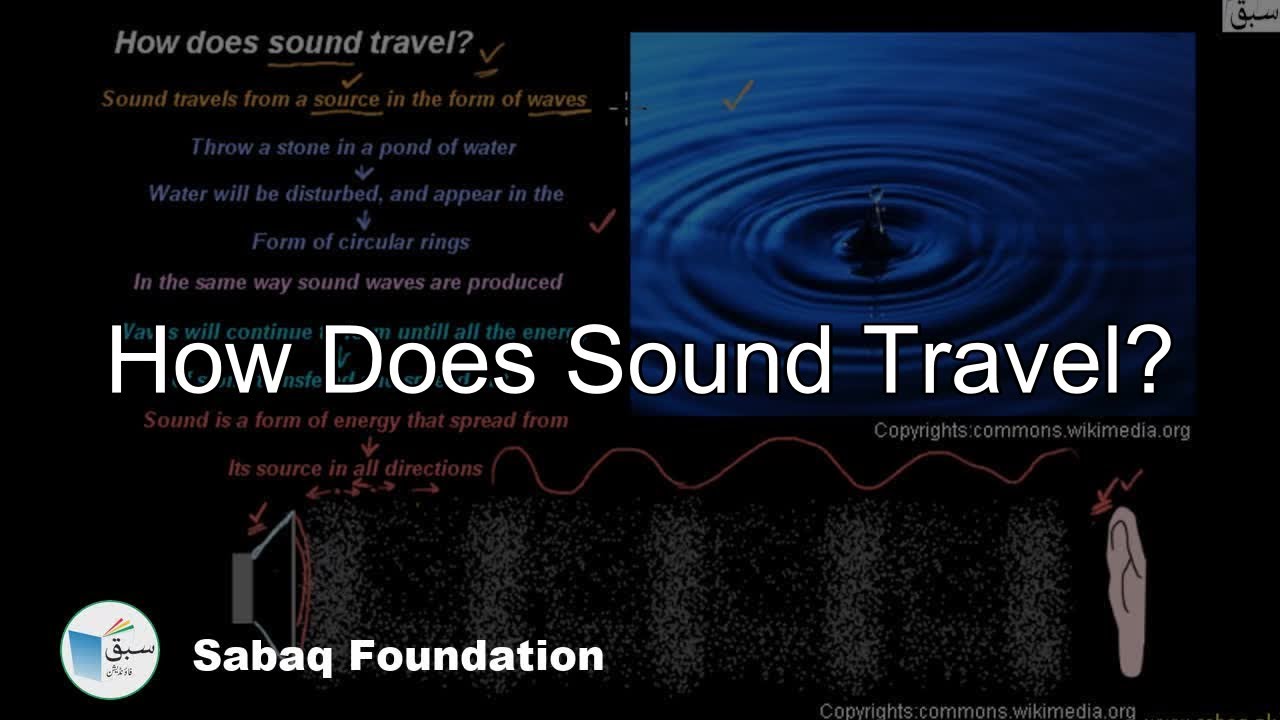 How Does Sound Travel?, General Science Lecture | Sabaq.pk