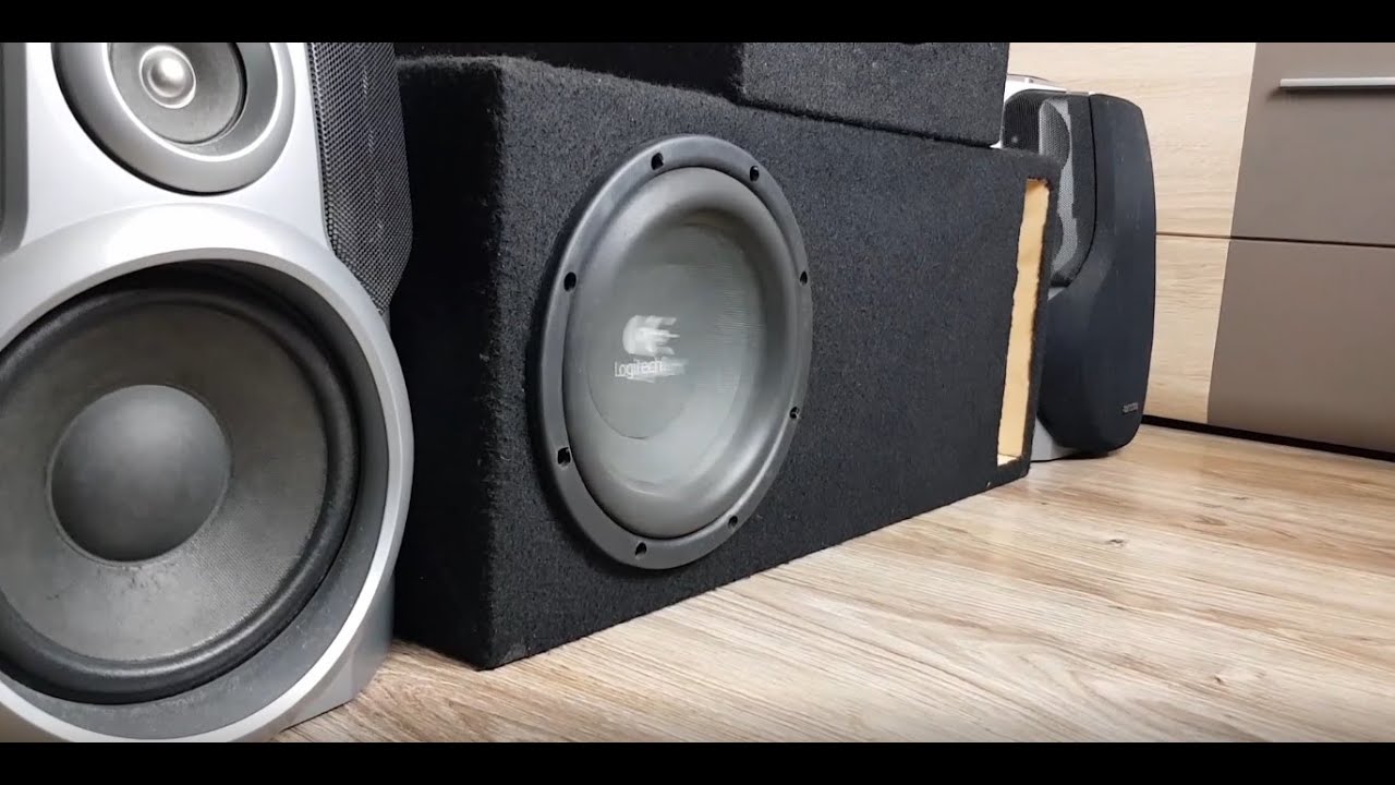logitech z906 custom sub low bass test - Naruto - Sadness and Sorrow (BP Rebass)
