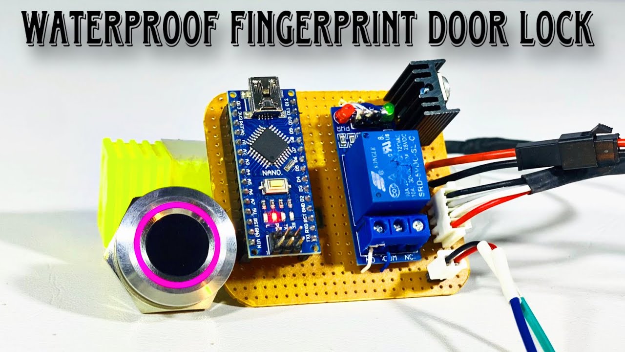 How To Make a DIY Waterproof Fingerprint Door Lock Using R503 and Arduino || Home Security System