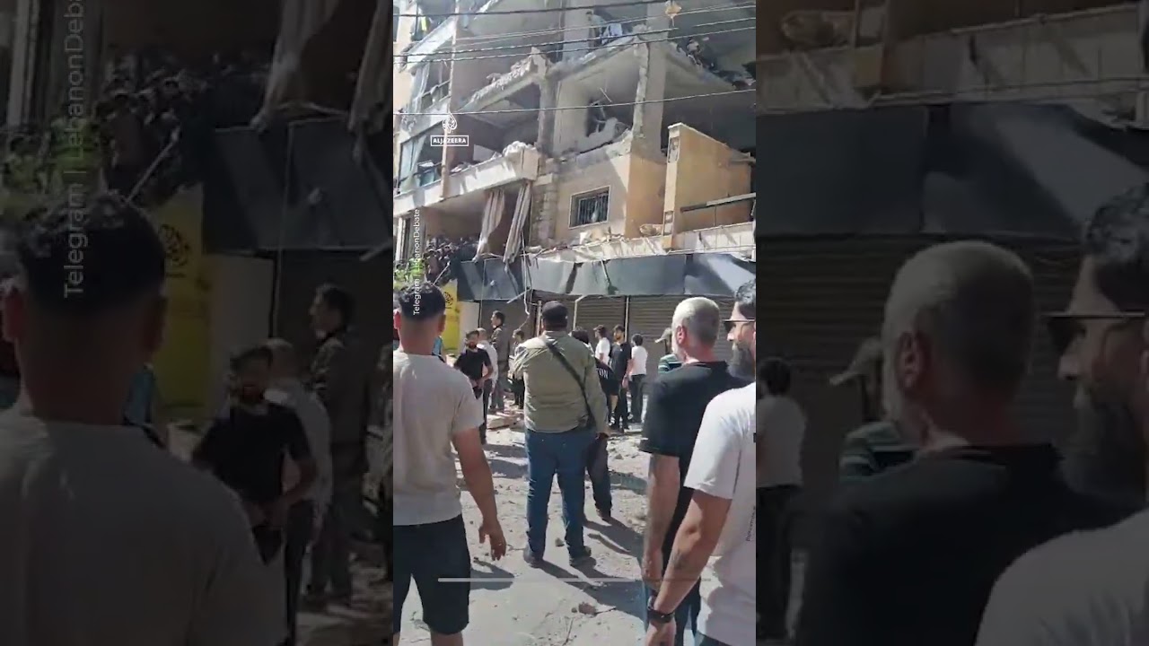 Israel strikes southern suburbs of Lebanon&rsquo;s capital Beirut | AJ #shorts