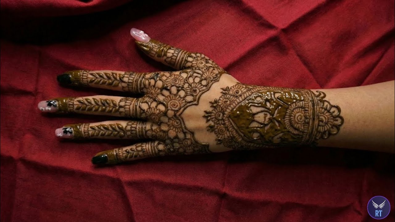 Easy & Beautiful Floral Arabic Mehndi Design for Back Hand | Step-by-Step Tutorial/ RT CREATIVITY 