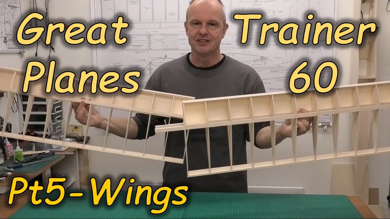 Great Planes Trainer 60: Pt 5 Building the Wings - Build Series - 65