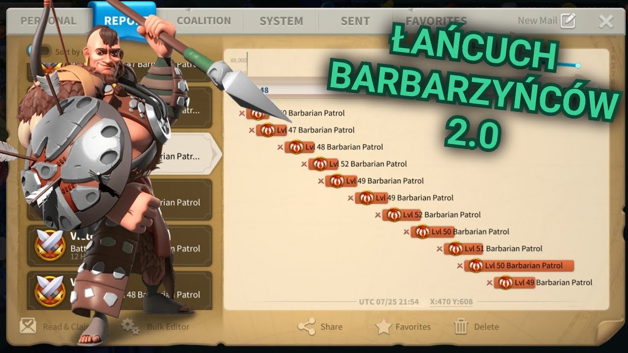 ŁAŃCUSZEK BARBARZYŃCÓW 2.0 darmowe nagrody dla F2P! Rise of Kingdoms
