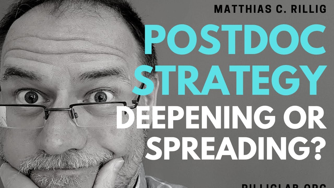 Postdoc strategy: deepening or spreading? 