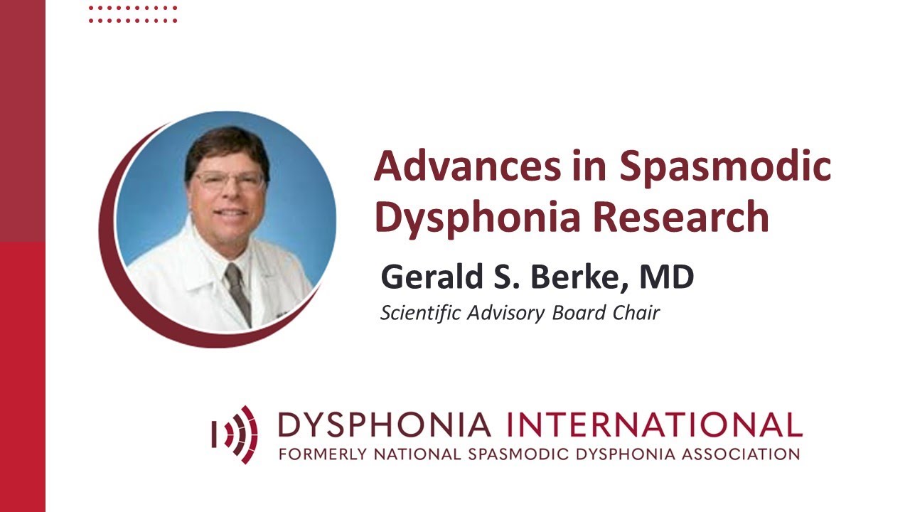 Webinar | Advances in Spasmodic Dysphonia Research Webinar