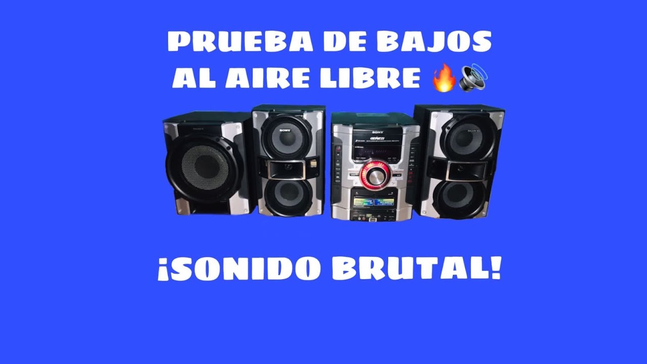 🔊🔥¡Sony GT44!, Prueba De Bajos Al Aire Libre, Brutal!!!🔥🔊