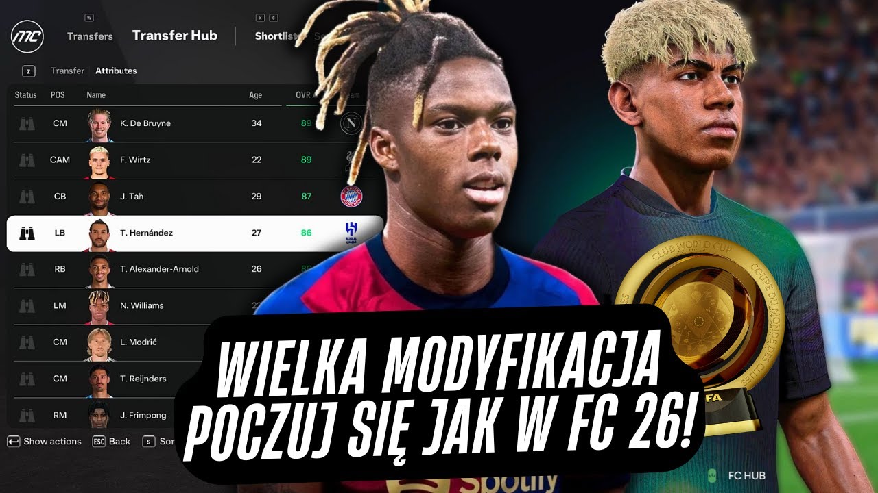 FEEL like in EA FC 26! POWERFUL MOD for FC25! [NEW ENGINE, JERSEYS, TOURNAMENTS, GRAPHICS...]