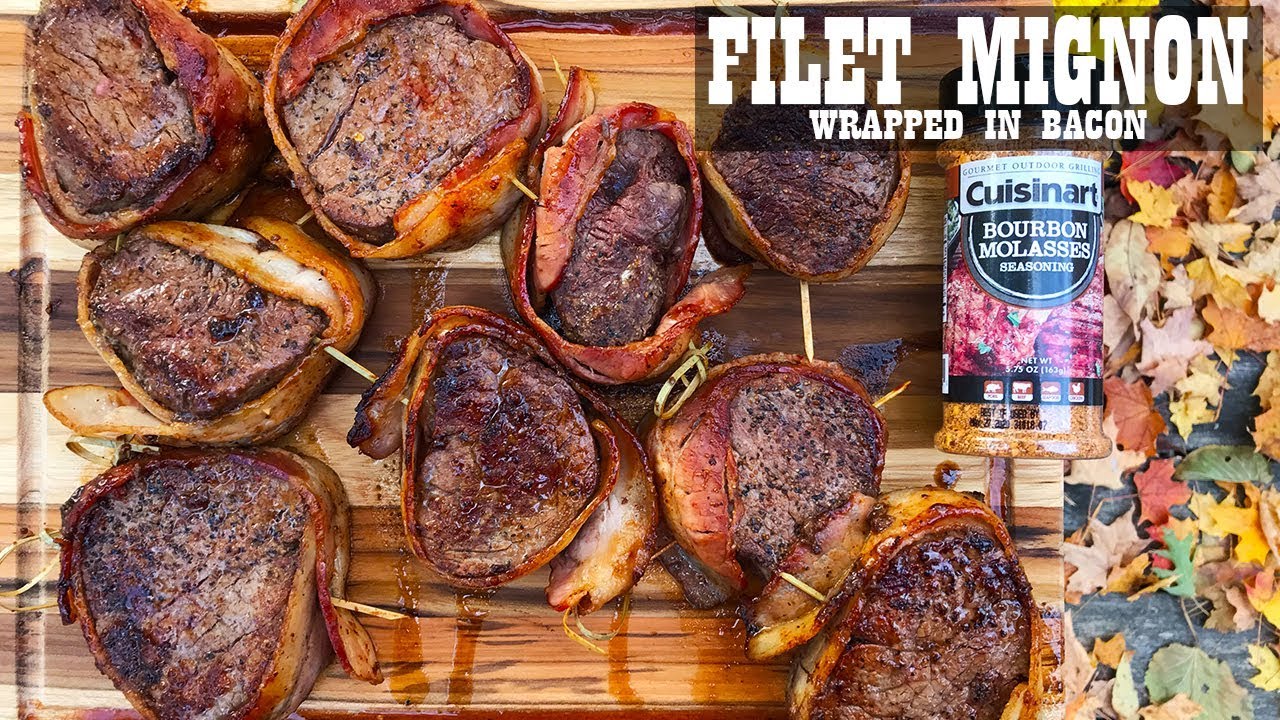 Bacon Wrapped Filet Mignon on the Cuisinart 360 Griddle