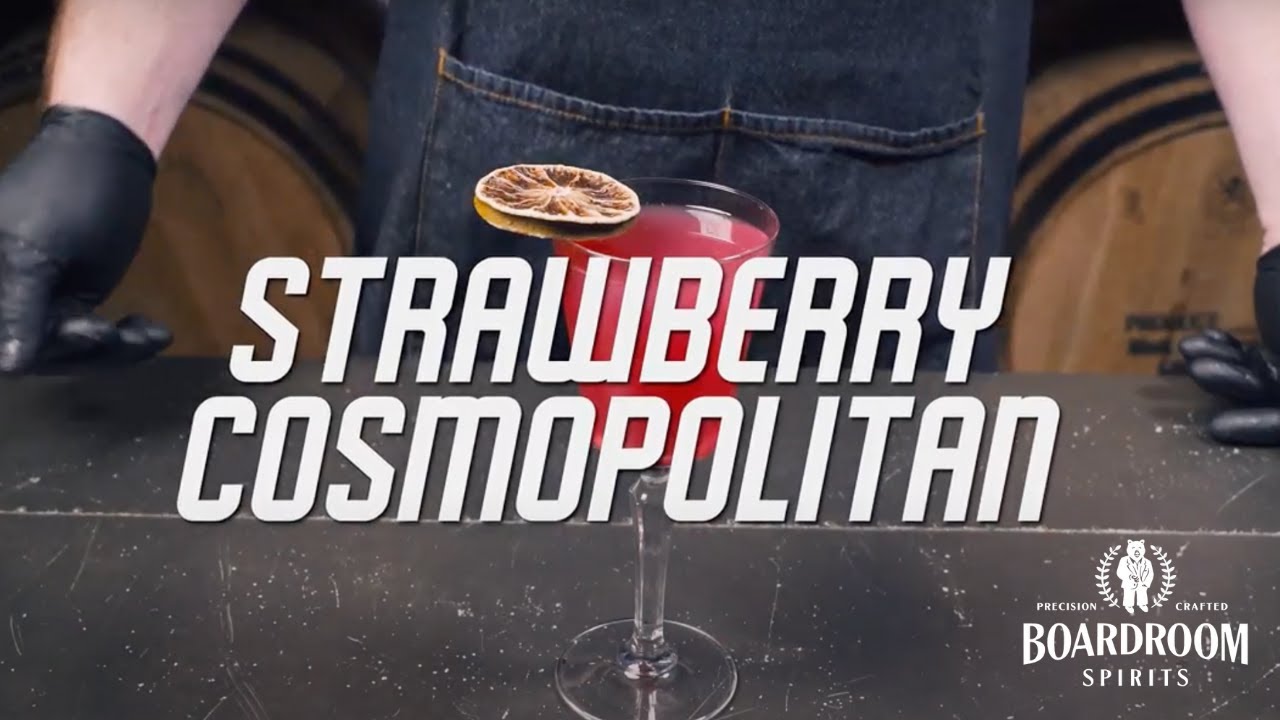 How to Make a Strawberry Cosmo with 5 ingredients | Drinking Fancy