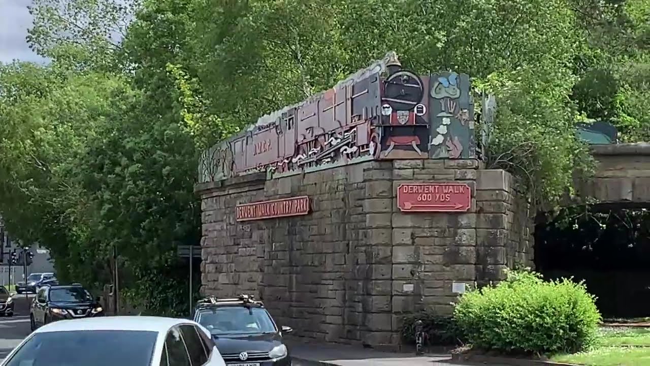 Entrance to The Derwent Walk. Apologies for the wind. Early video, no commentary