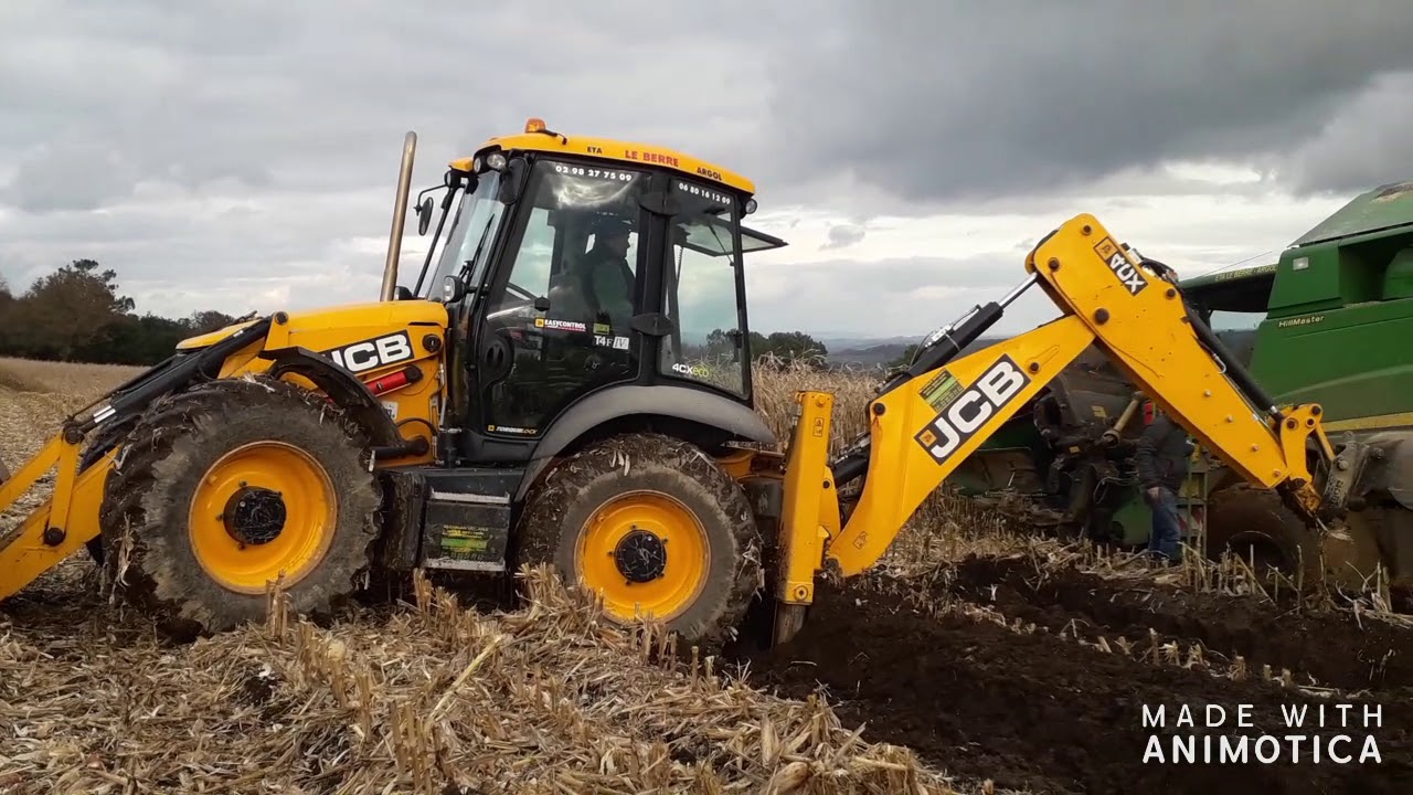Maïs grain 2019 Conditions Extrèmes / ETA Le Berre / John Deere W650 / Claas 750 Lexion