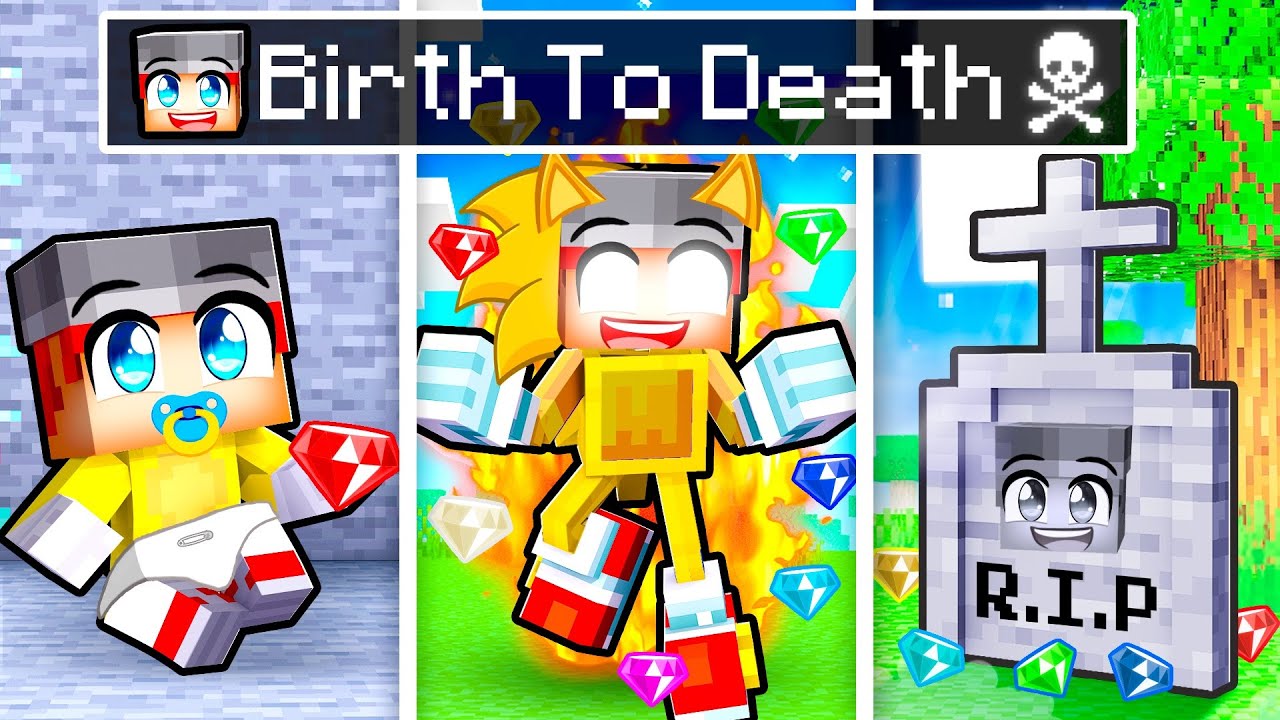 Birth To Death of a SUPER SONIC in Minecraft!