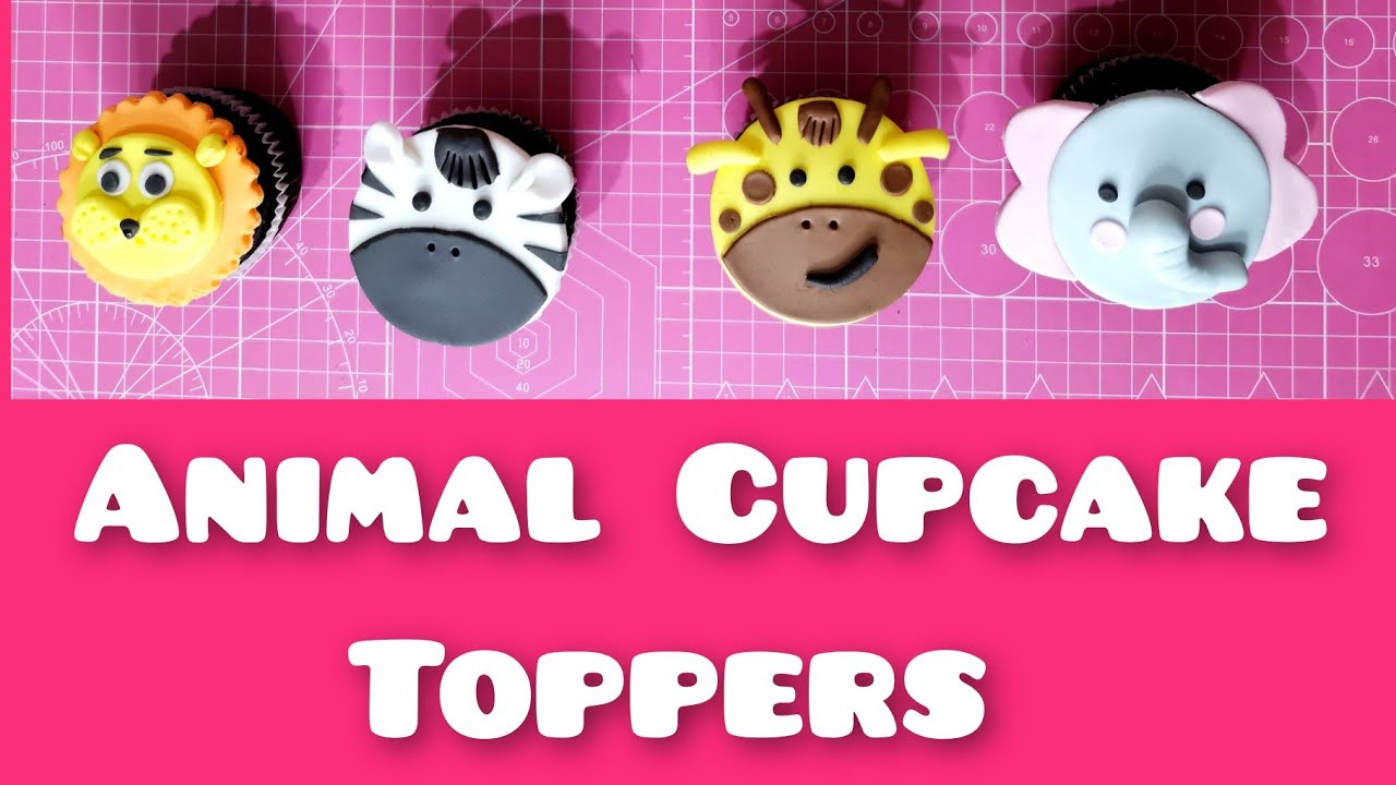 Animal Cupcakes Toppers | SAFARI Cupcakes #madebyMamiGlai