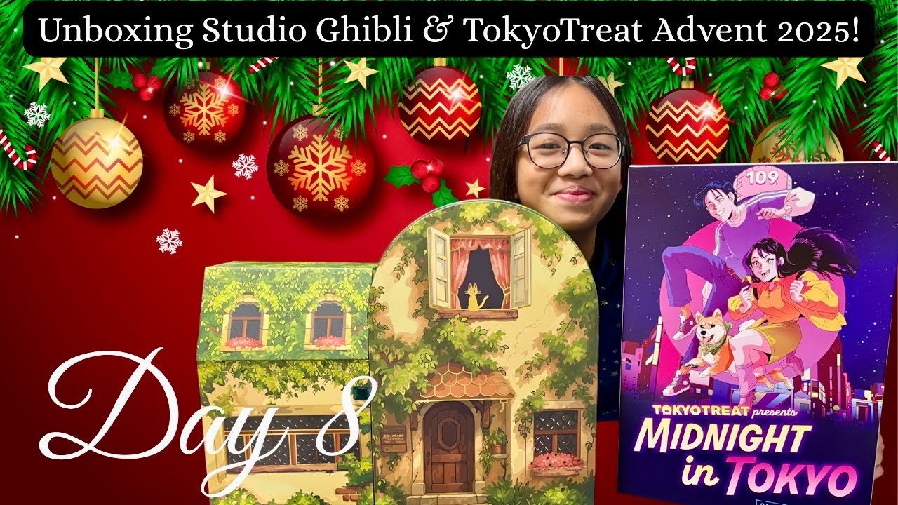 Распаковываем адвент-календарь Studio Ghibli (довольно кавайный) и TokyoTreat 2025, день 8! 🎄🍬✨
