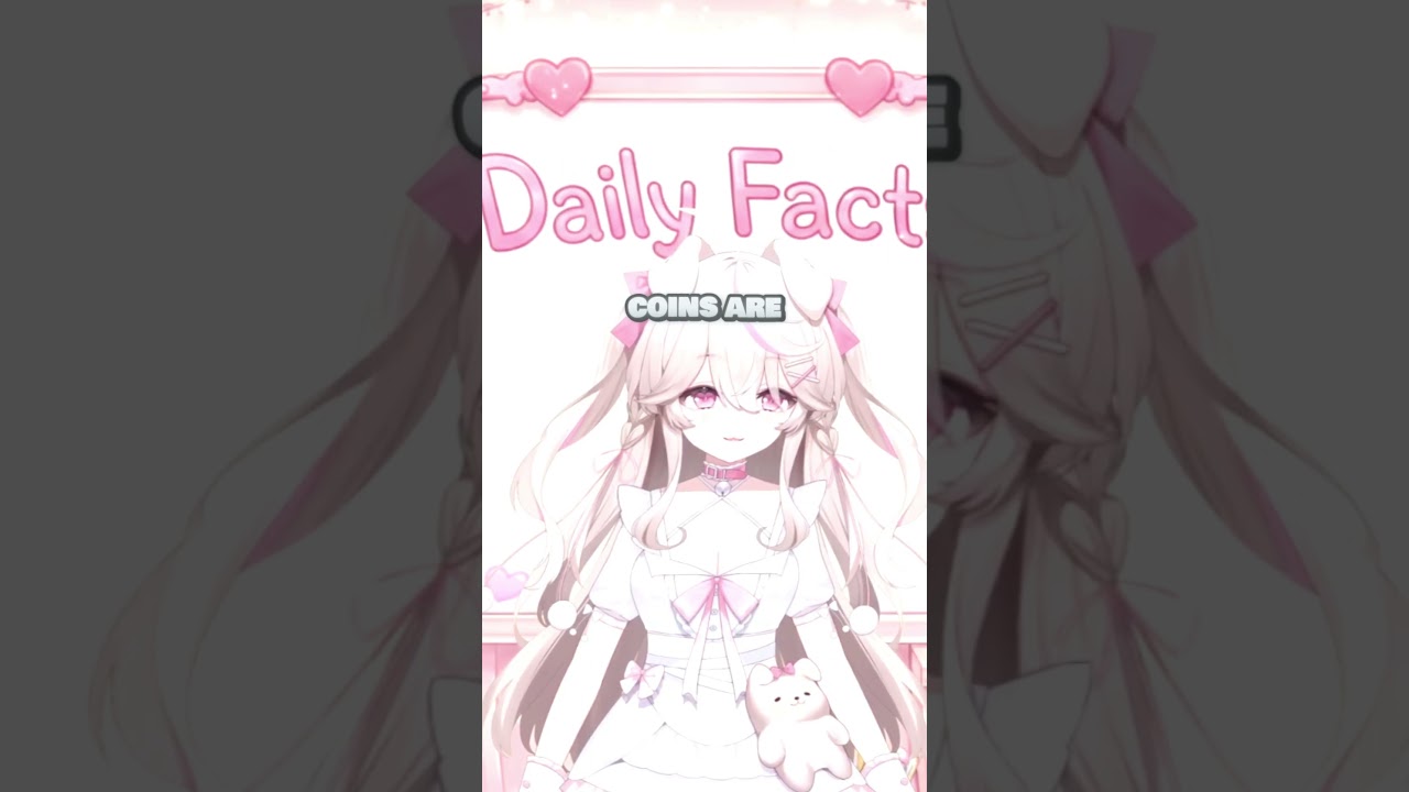 Daily Facts Part 21 - Coins🪙  #vtuber #phasma #envtuber #cutecore #anime #gaming #kawaii #waifu