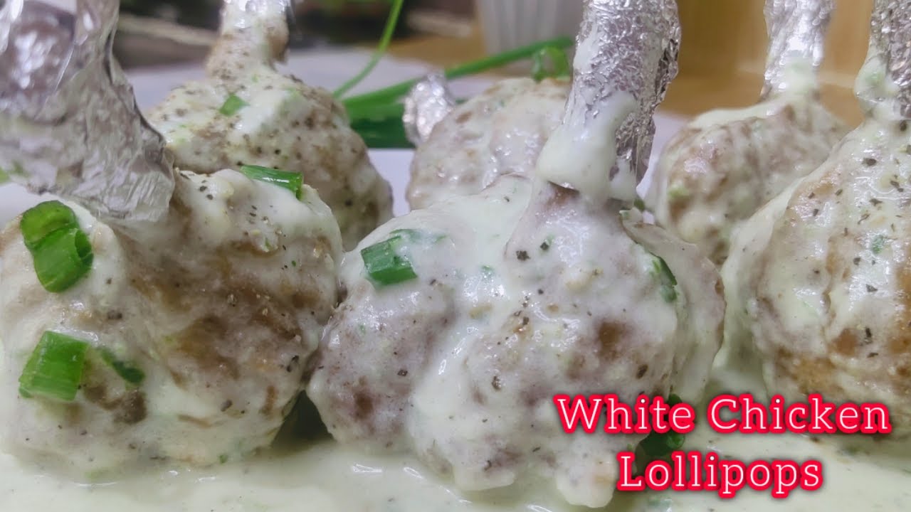 White Chicken Lollipop Recipe | How to Make Chicken Lollipop | Ramzan and Iftar Special |