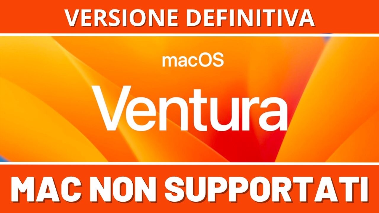 INSTALLARE macOS 13 VENTURA sui MAC NON SUPPORTATI - VERSIONE SEMPLIFICATA
