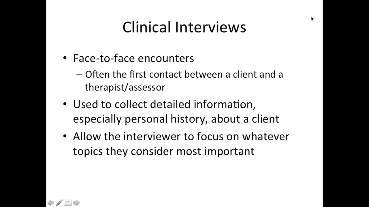 Psychological Assessment: Interviews, Psychological Tests, and Observations