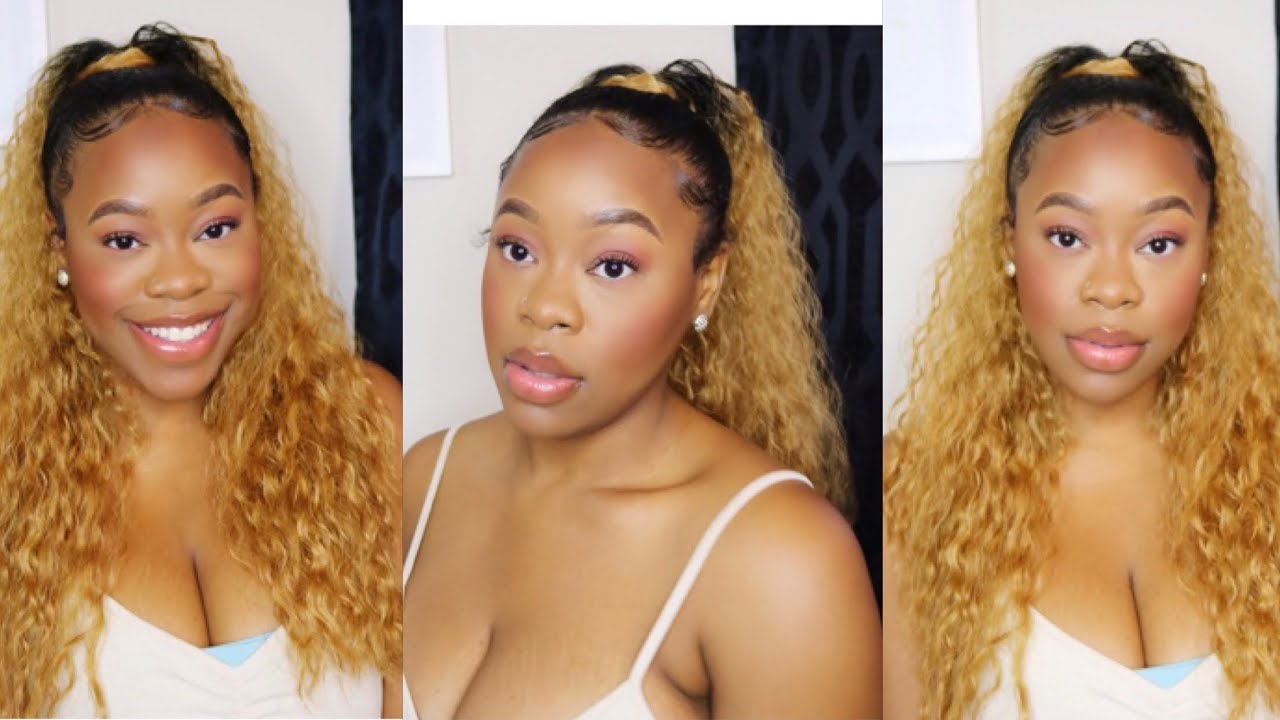 Sensationnel Synthetic Instant Pony Drawstring Ponytail – French Wave 24 | Divatress