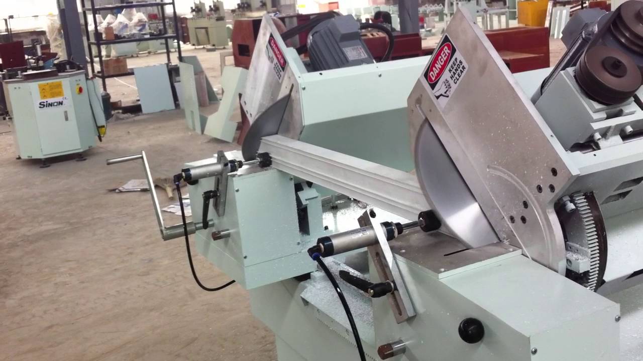 double head precision cutting saw for aluminum profile