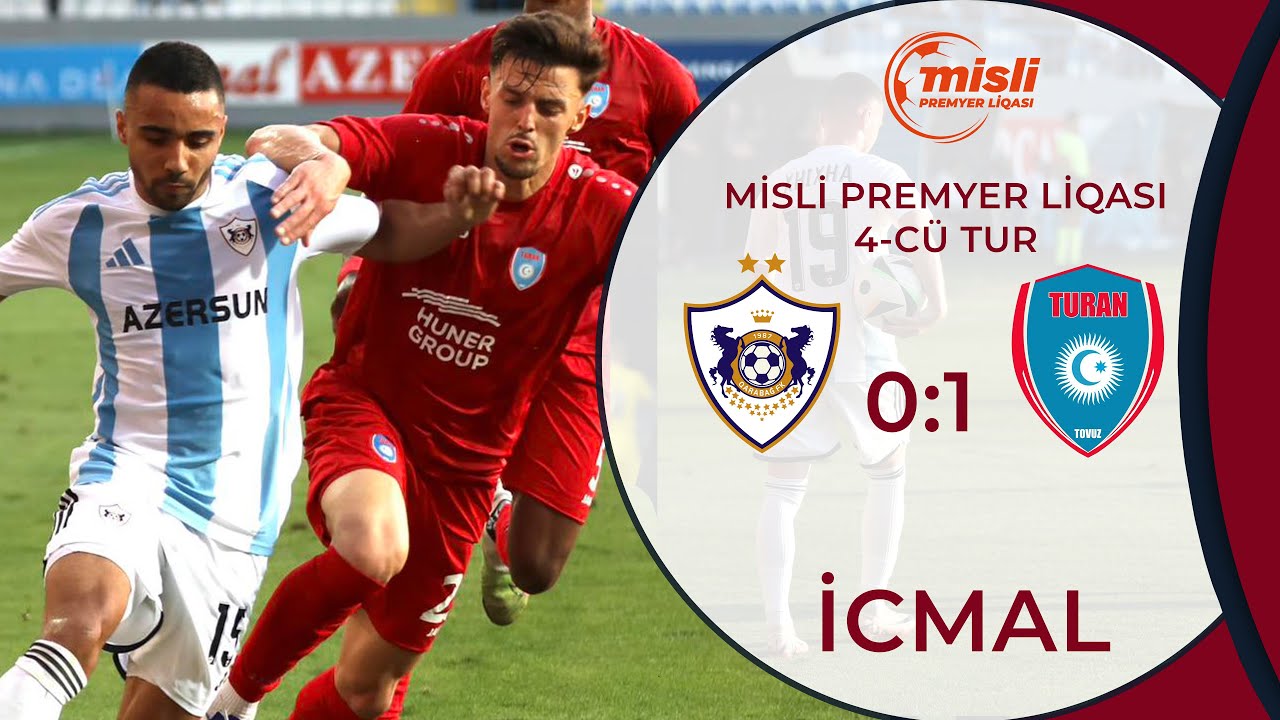 QARABAĞ 0:1 TURAN TOVUZ | Misli Premyer Liqası, 4-cü tur | İCMAL