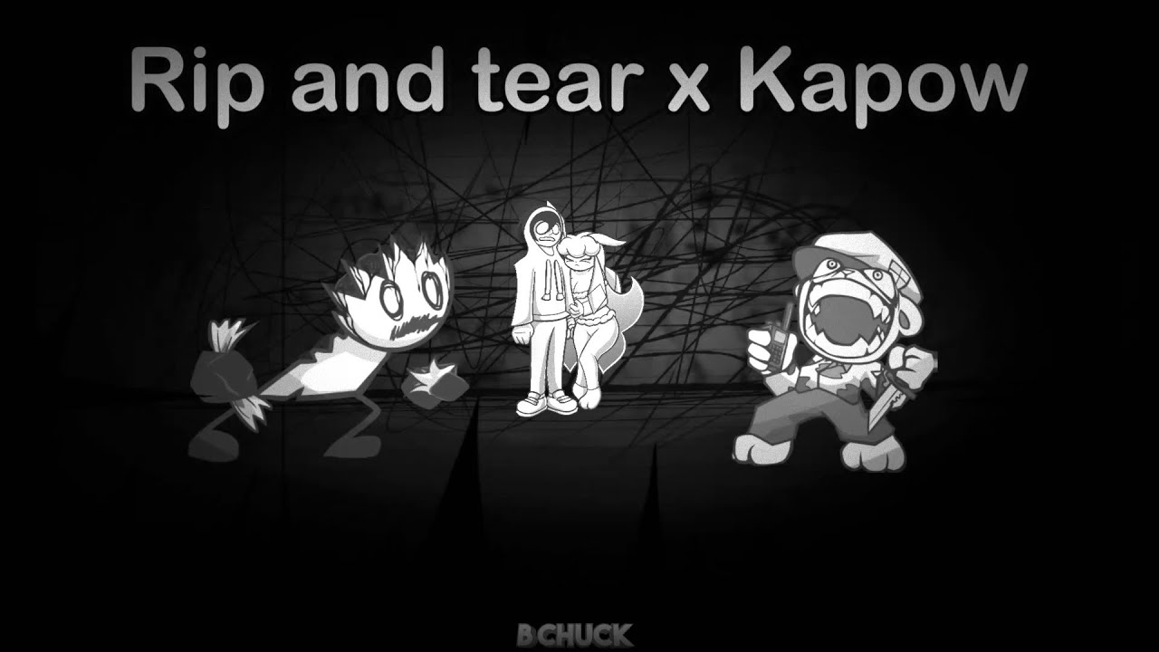 Rip and tear x Kapow / Sketchy vs Fliqpy / Friday Night Funkin' (Mashup)