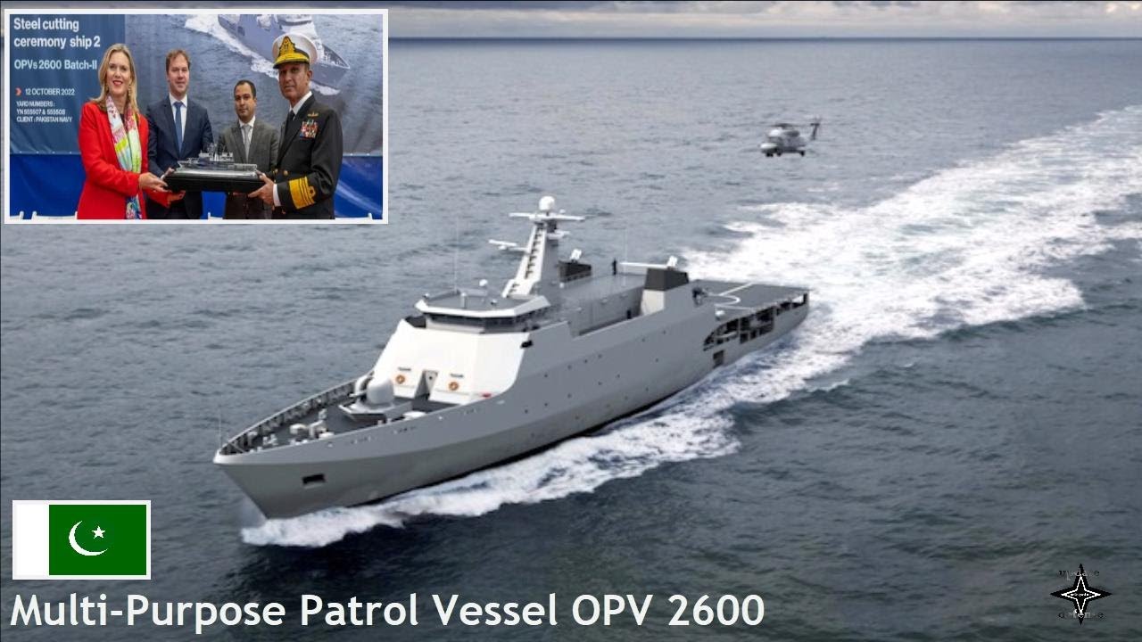Damen заложила киль первого многоцелевого патрульного судна OPV 2600 для ВМС Пакистана