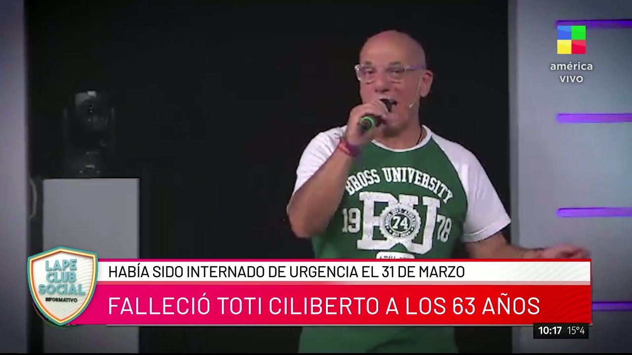 ⚫️FALLECIÓ TOTI CILIBERTO: EL RECUERDO DE SUS AMIGOS