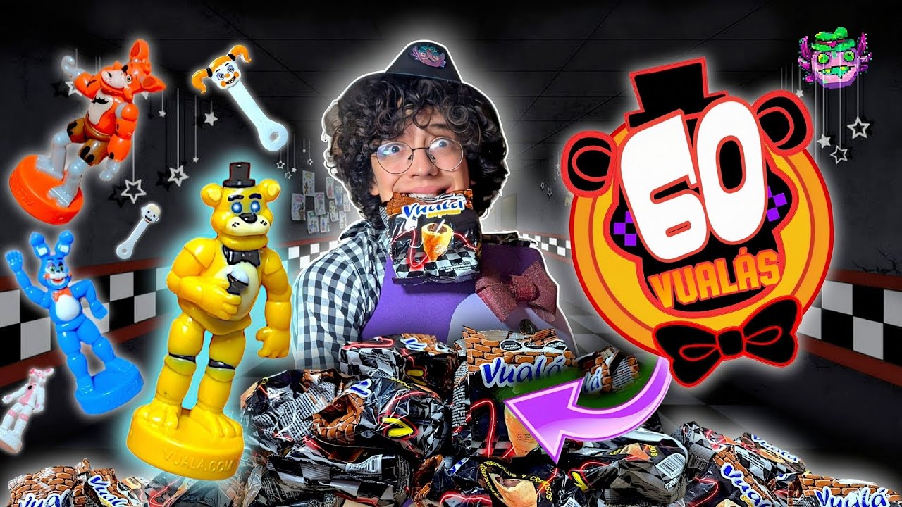 🤯SALIERON 5 FIGURAS COLOR en UN SOLO PAQUETE🥐Abrí una CAJOTA de Vualá Sorpresa de FNAF 2024