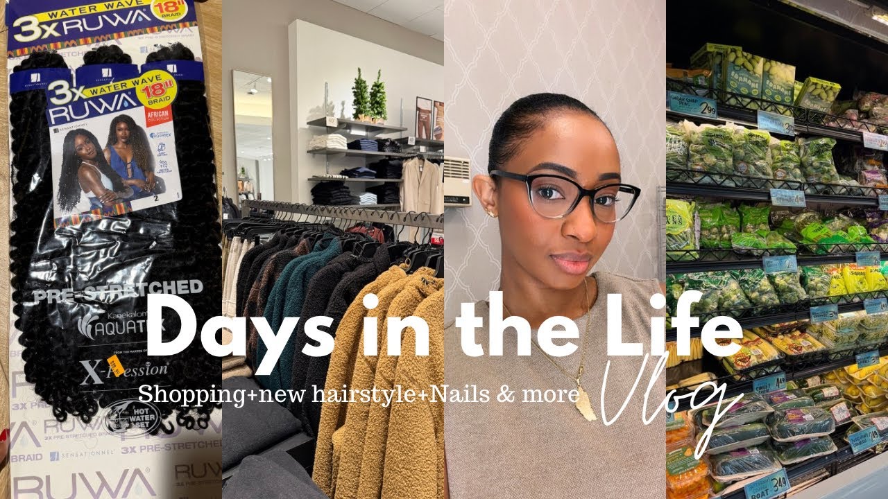 Days In My Life| Shopping, New Hairstyle, Christmas Nails & More