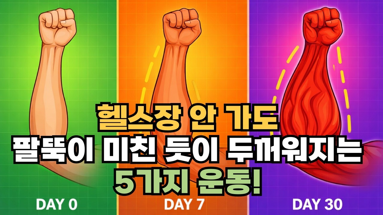 이 운동 안 하면 팔뚝 절대 안 굵어집니다! (99%가 놓침)