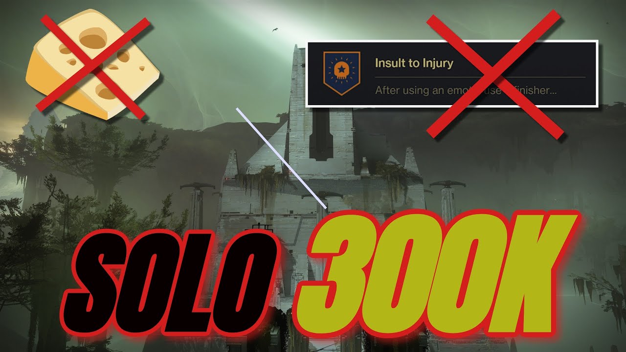 NO CHEESE/ NO INSULT TO INJURY MEDALS: Solo 300K Score - Guardian Games Training Playlist: Destiny 2