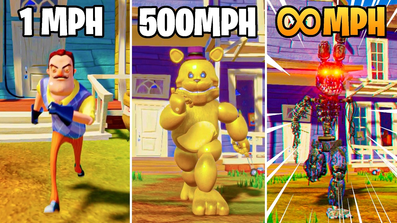 *FASTEST* FNAF IGNITED BONNIE in Hello Neighbor!
