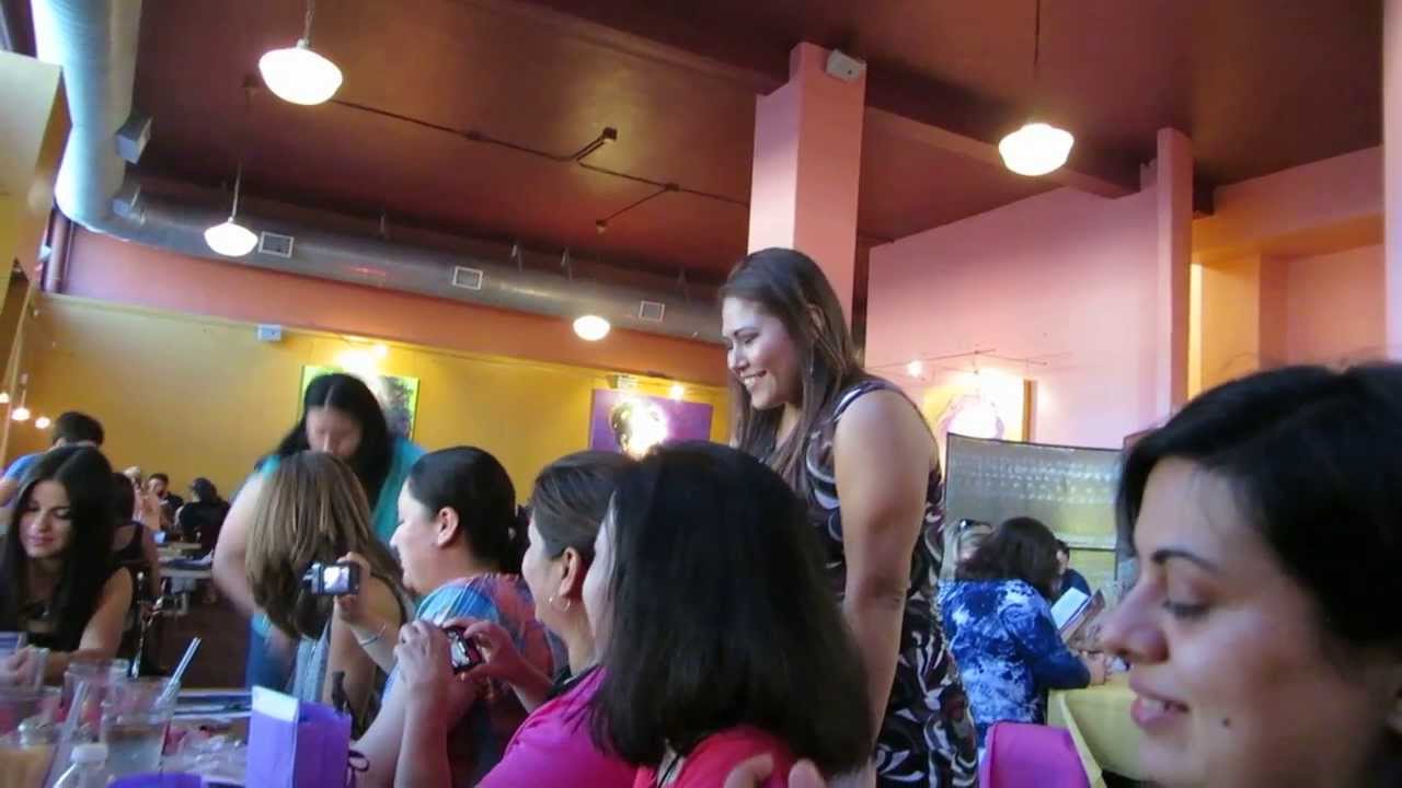 Maite Perroni with her California, TX, and NY fans