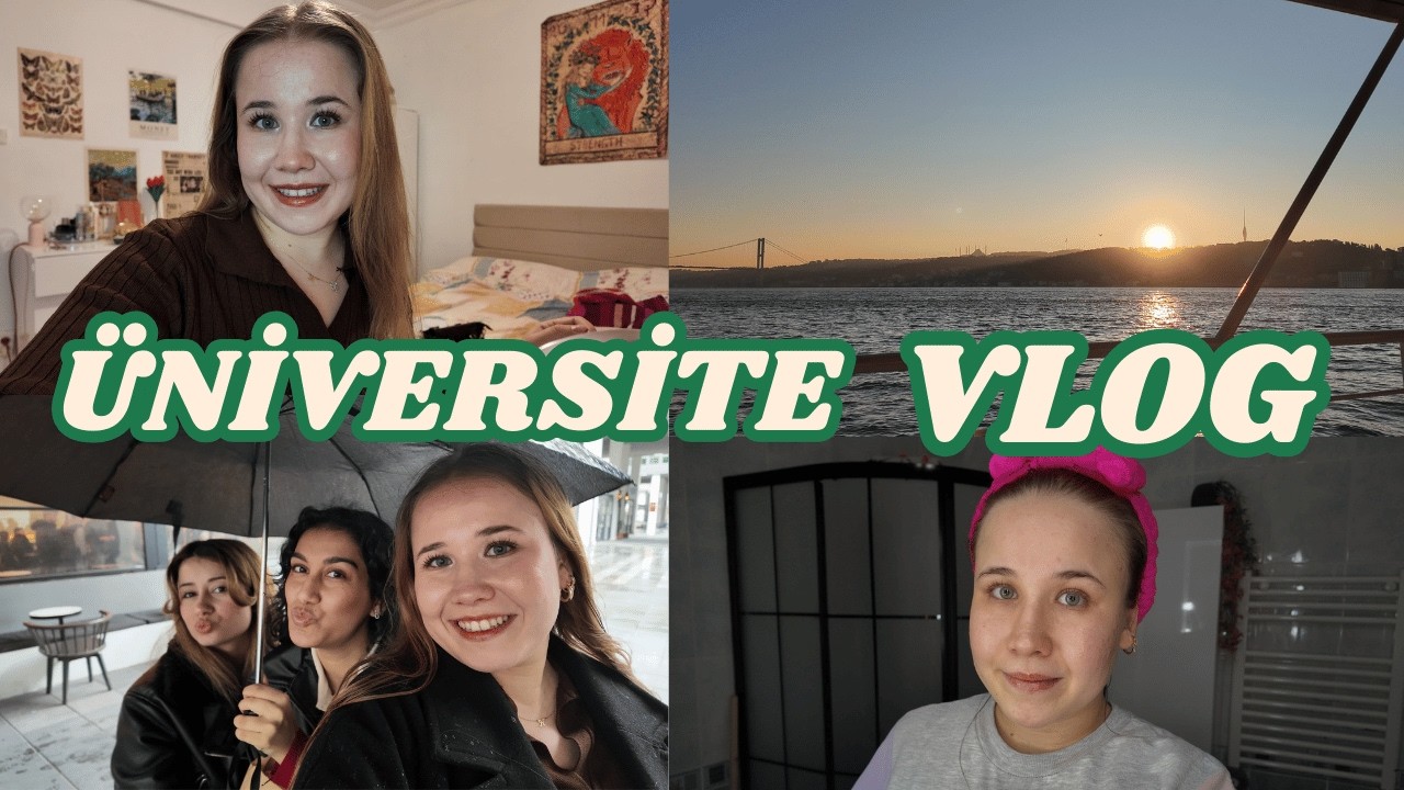Üniversite günlükleri  | VLOG |  İstatistik dersi, bir günde üç ders & koşturmacalı günler 