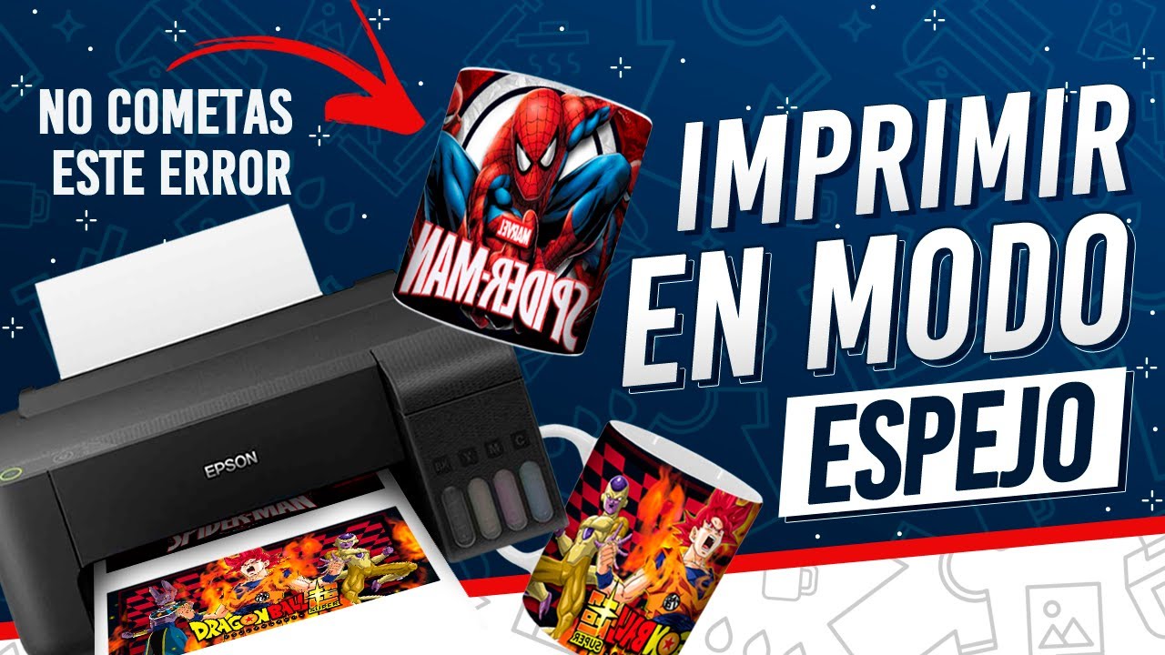 🖨 Como Imprimir en Modo Espejo 🔥 Preparar Hoja para Sublimación