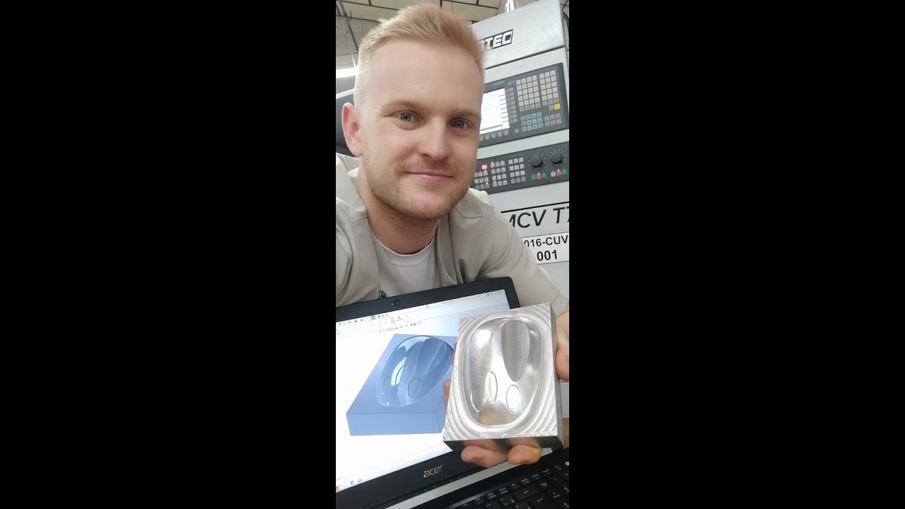 USINAGEM DE PEÇA EM CENTRO DE USINAGEM CNC COM EDGECAM
