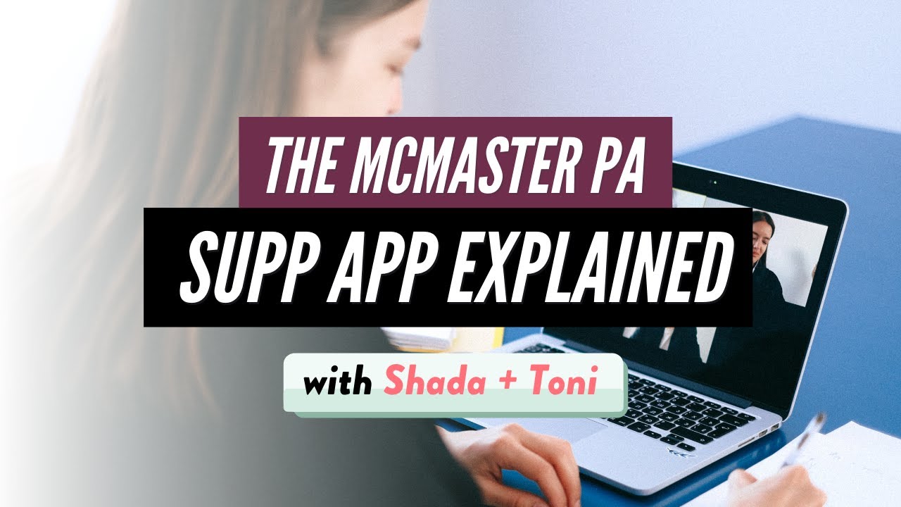 Tips for McMaster's PA Supplemental Application (Kira Talent)