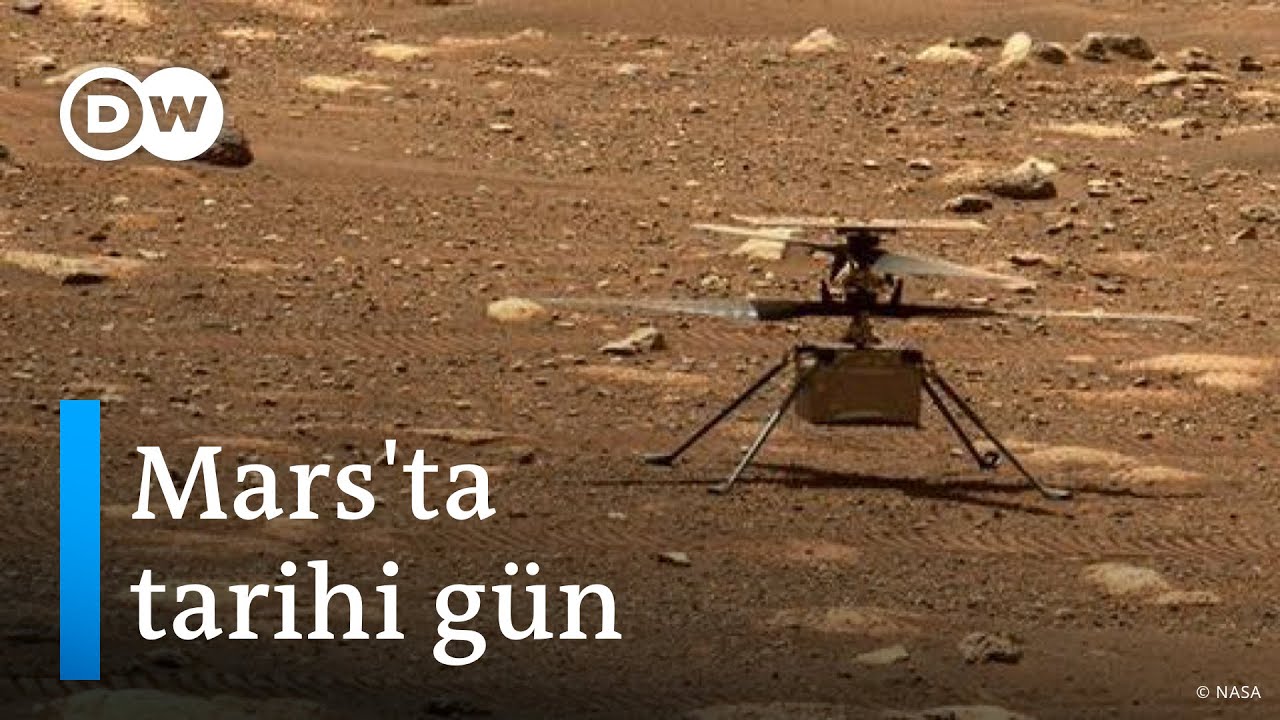 Mars'ta bir helikopter uçtu I Kızıl Gezegen'de 